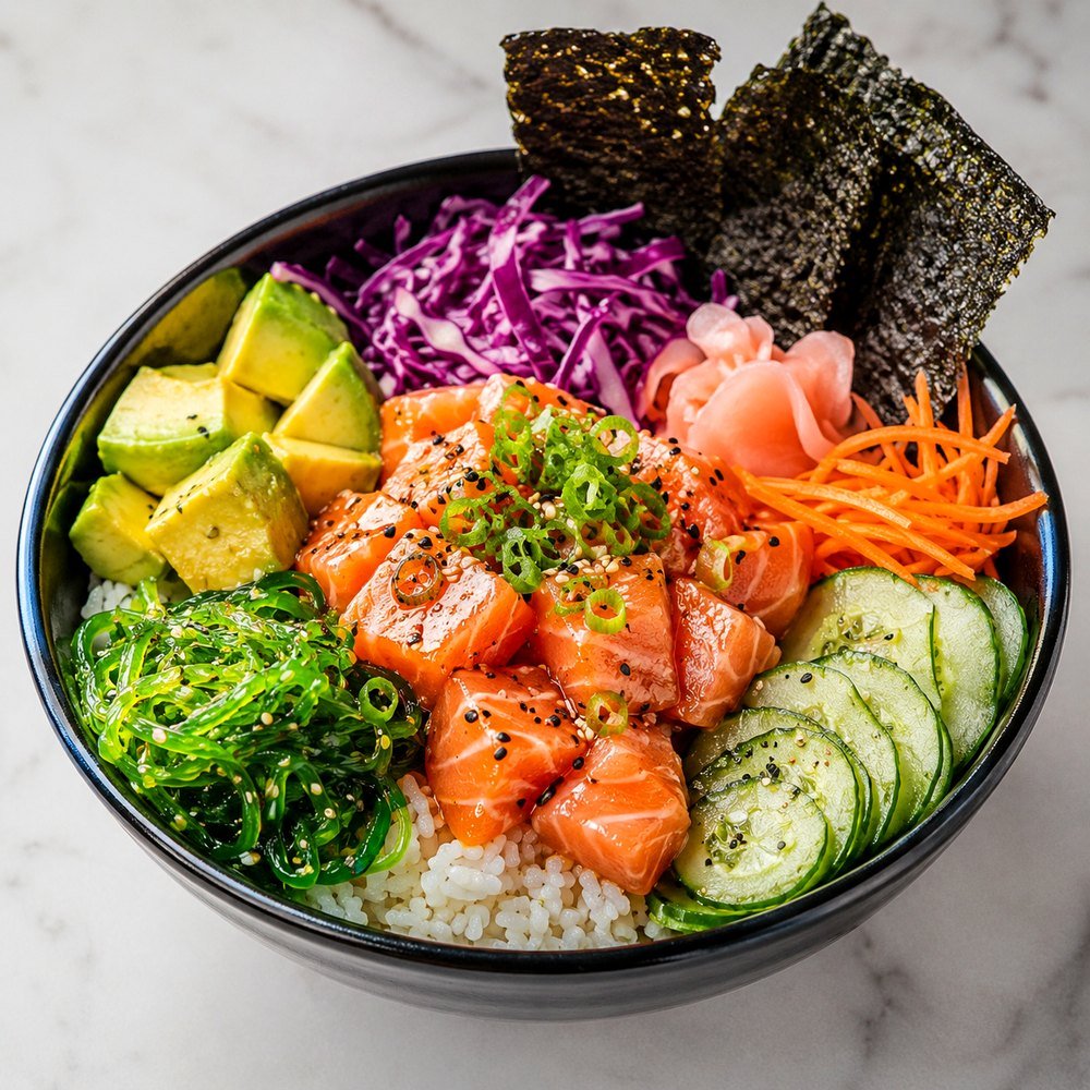 Hawaiian Poke Bowl (Salmon / Vegan)