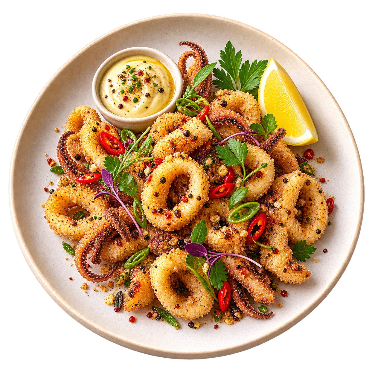 Salt and pepper calamari