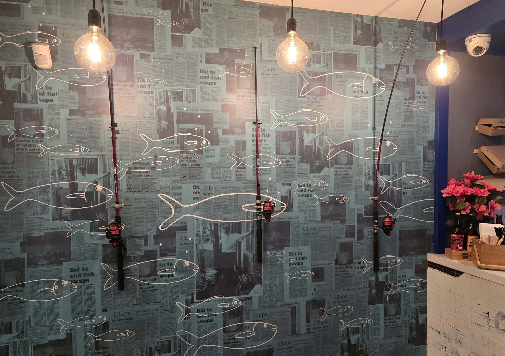 Inside Finz dining atmosphere