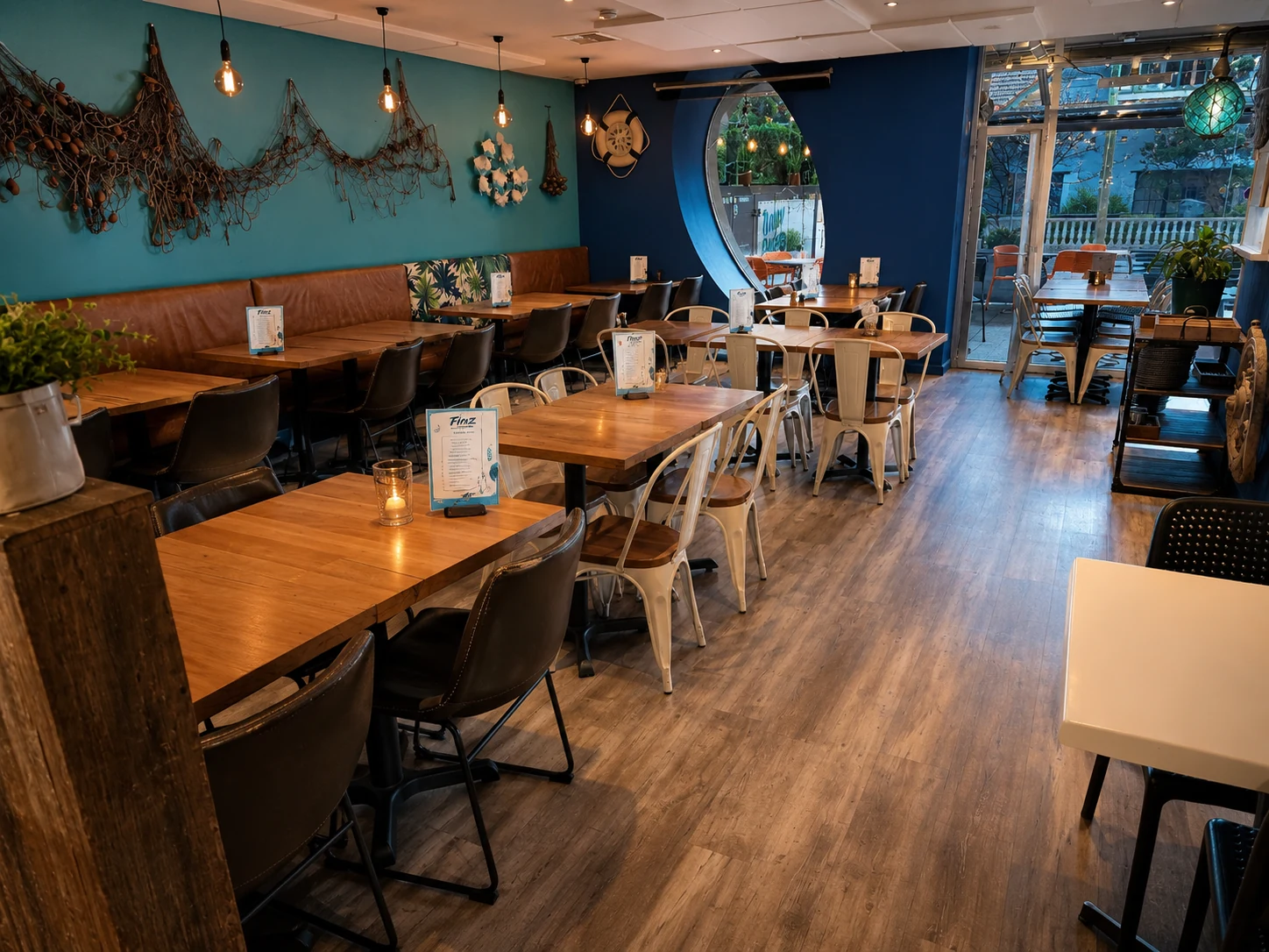 Finz dining room in Elsternwick