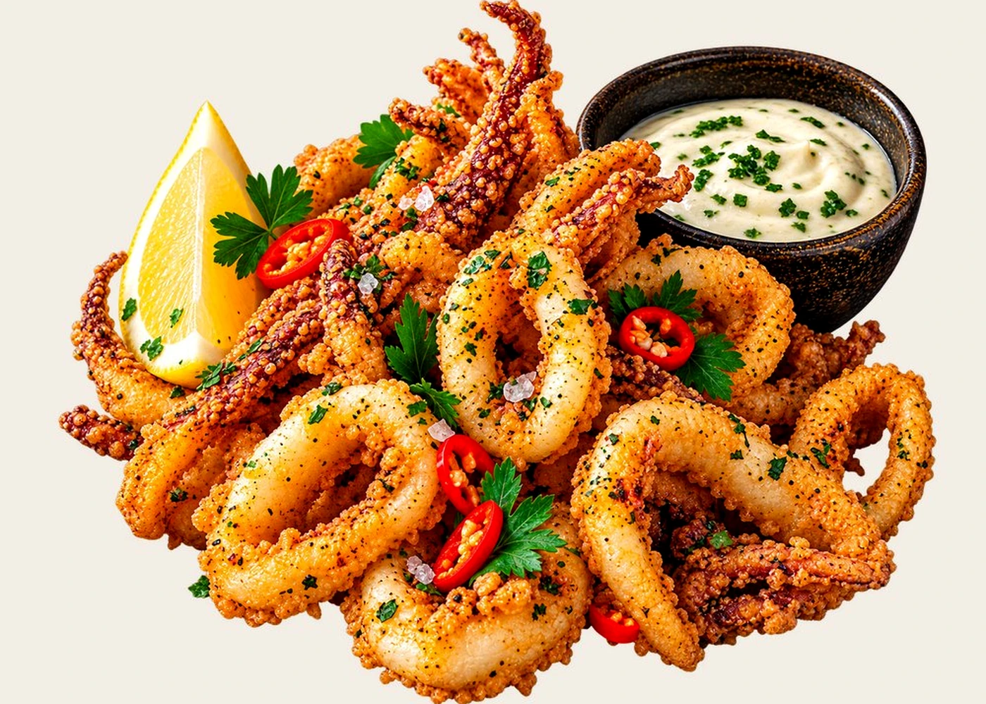 Calamari at Finz Seafood Bar & Grill
