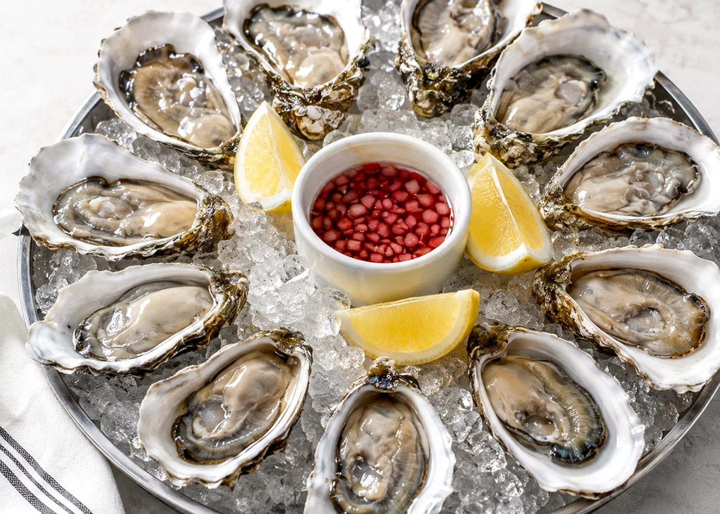 Close-up of a fresh oyster